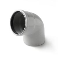 Отвод внутренний однораструбный Polytron Comfort 110x87,5, серый