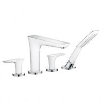 Смеситель на борт ванны Hansgrohe PuraVida 15446400, белый/хром