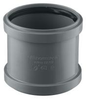 Муфта внутренняя двухраструбная Polytron Comfort 110, серый
