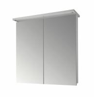 Зеркальный шкаф Dreja Sani 70 с Led освещением, 2д, (35/35), белый
