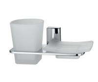 Держатель стакана и мыльницы WasserKRAFT Leine K-5026, хром