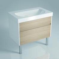 Тумба под умывальник Kerama Marazzi Buongiorno BG.80.2\ОАК, белый\дуб санома