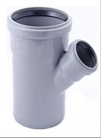 Тройник внутренний двухраструбный Polytron Comfort 110x50/45, серый