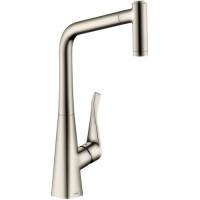 Смеситель для кухни Hansgrohe Metris 14820800, нержавеющая сталь