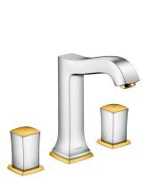 Смеситель для раковины Hansgrohe Metropol 31305090, хром/золото