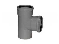 Тройник внутренний двухраструбный Polytron Comfort 110x110/87,5, серый