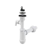 Сифон для раковины AlcaPlast A41P /40 с отводом и донным клапаном