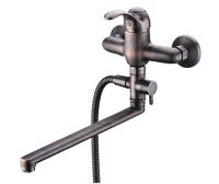 Смеситель для ванны WasserKRAFT Isar 1302L, темная бронза