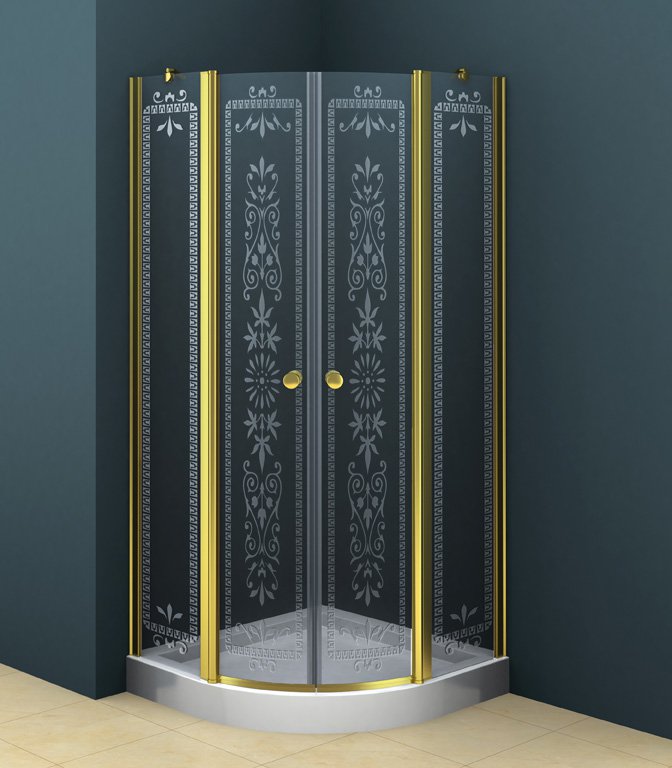 Душевой уголок Cezares ROYAL PALACE-A-R-2-90-CP-Br 900х900х1950
