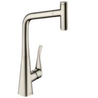 Смеситель для кухни Hansgrohe Metris Select 14884800, нержавеющая сталь