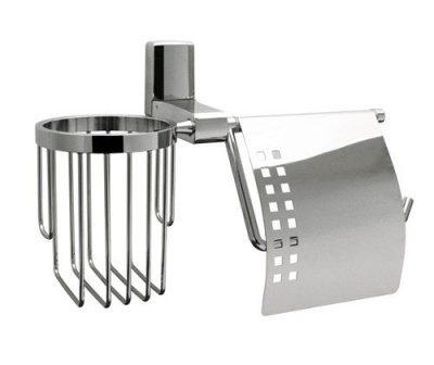 Держатель туалетной бумаги и освежителя WasserKRAFT Leine K-5059, хром