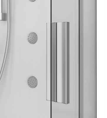 W80C-020A-090MTA Like Deep, гидромассажная кабина 90х90 с паровой баней, на высоком поддоне