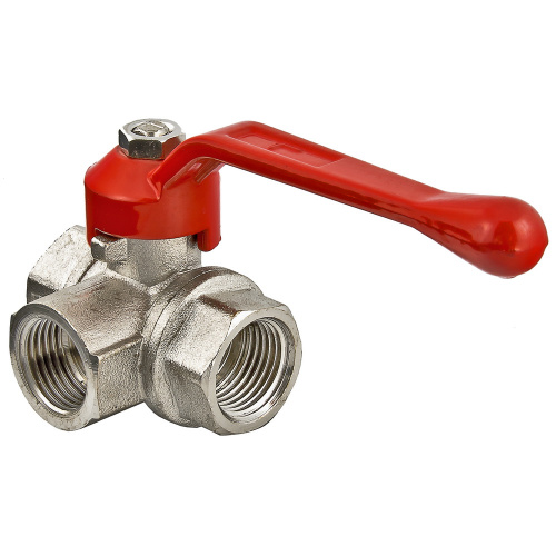 Кран шаровый Valtec трехходовой тип L 1/2" ВН-ВН-ВН