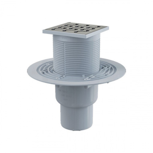 Сливной трап AlcaPlast APV202 105x105/50/75 с гидрозатвором