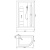 Душевая кабина Aquanet Hawaii 122x76 с г/м, без пара, прозрачное стекло, левая