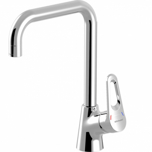 Смеситель для кухни Bravat Drop-D F748162C-2, высокий излив, хром