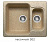 Кухонная мойка Polygran F-09 песочный, 61х50х20