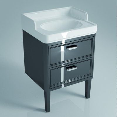 Тумба под умывальник Kerama Marazzi Pompei Po.60.2\BLK, черный