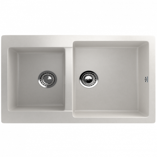 Кухонная мойка Ulgran U-505 77x50x20, молочный