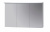 Зеркальный шкаф Dreja Aston 120 с Led освещением и розеткой, 3д, (40/40/40), белый Зеркальный шкаф Dreja Aston 120 с Led освещением и розеткой, 3д, (40/40/40), белый