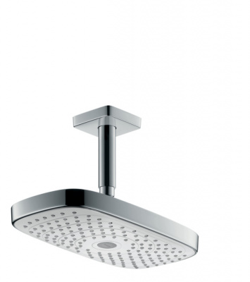 Верхний душ Hansgrohe Raindance Select E 300 2jet с держателем 27384400, белый/хром