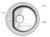 Кухонная мойка Polygran F-05 серый, 45х45х20 Кухонная мойка Polygran F-05 серый, 45х45х20