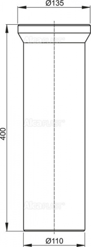 Насадка для унитаза AlcaPlast A91-400, 400 мм