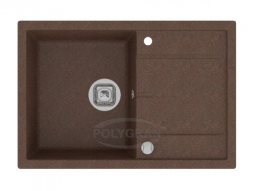 Кухонная мойка Tolero R-112 коричневый, 76x51x20