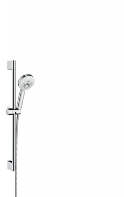 Душевой гарнитур Hansgrohe Crometta 100 Crometta 100 Multi EcoSmart 65 см. 26653400, белый/хром