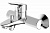 Смеситель для ванны Bravat Drop F64898C-01A, хром