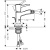 Смеситель для биде Hansgrohe Metropol 31320000, хром Смеситель для биде Hansgrohe Metropol 31320000, хром