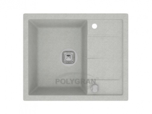 Кухонная мойка Tolero R-107 серый маталлик, 60x49,5x20