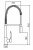 Смеситель для кухни Osgard Stork 89073, хром