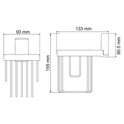 Держатель освежителя WasserKRAFT Leine K-5045, хром