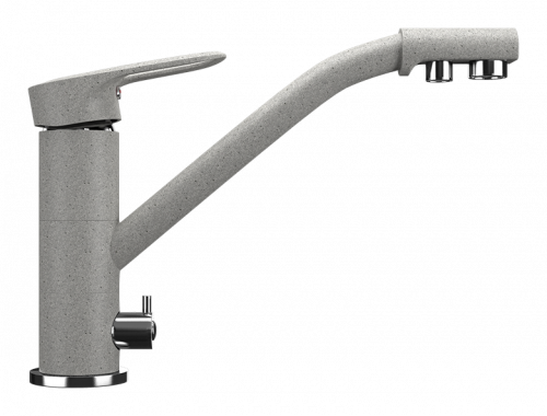 Смеситель для кухни Ulgran U-010, серый