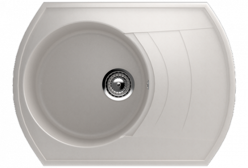 Кухонная мойка Ulgran U-206 64x49x18,5, белый