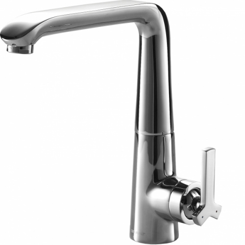 Смеситель для кухни Bravat Waterfall F773107C-1 , высокий излив, хром