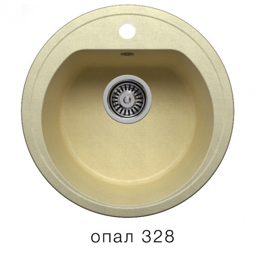 Кухонная мойка Polygran F-05 опал, 45х45х20