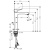 Смеситель для раковины Hansgrohe Metris 31183000, хром