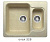 Кухонная мойка Polygran F-09 опал, 61х50х20