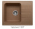 Кухонная мойка Polygran F-07 терракот, 61х50х20 Кухонная мойка Polygran F-07 терракот, 61х50х20