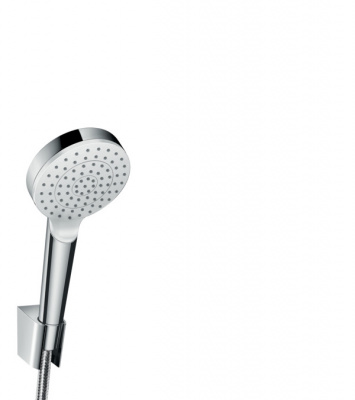 Душевой гарнитур Hansgrohe Crometta 1jet EcoSmart 125 см. 26568400, белый/хром