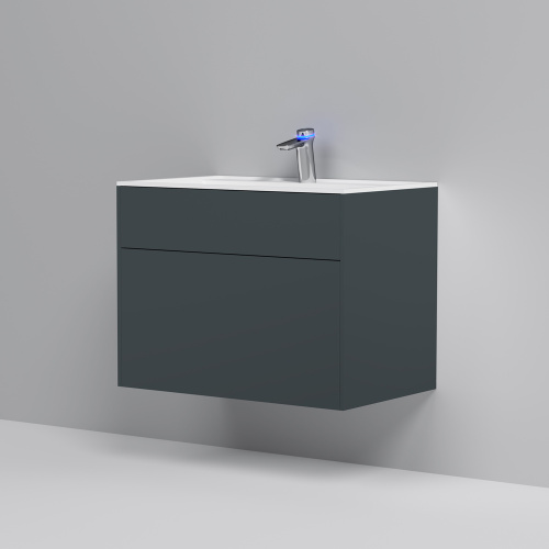 M50AFHX0803GM INSPIRE V2.0, База под раковину, подвесная, 80 см, 3 ящика, push-to-open, графит матов