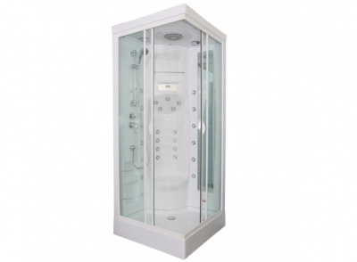 Душевая кабина Aquanet Fiji Cube 90x90 с г/м, без пара, прозрачное стекло