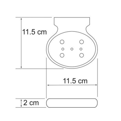 Мыльница решетка WasserKRAFT Berkel K-6869, хром
