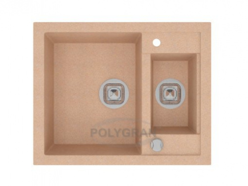 Кухонная мойка Tolero R-109 бежевый, 62,5x50x20