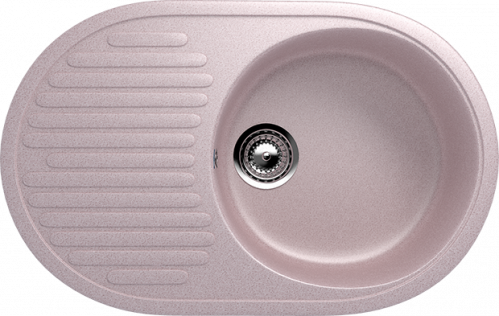 Кухонная мойка Ulgran U-107 72x46,5x18, розовый