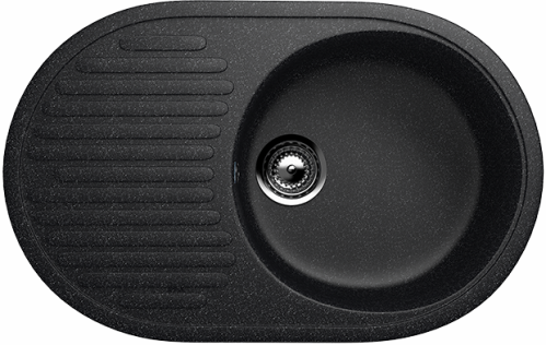 Кухонная мойка Ulgran U-107 72x46,5x18, черный