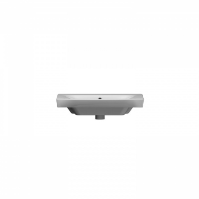 M80WCC0652WG Like, Раковина мебельная, керамическая, 65 см, встроенная, цвет: белый, глянец