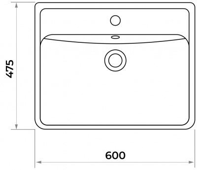 Раковина мебельная Dreja 60 Q 191638, белый